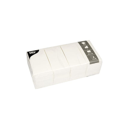 PAPSTAR Servietten 2-lagig, 33x33 cm, weiß, 1/8-Falz | Packung (250 Stück)