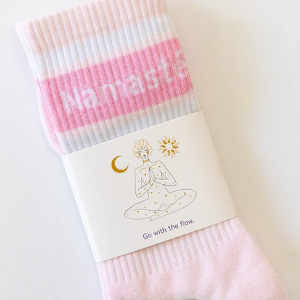 Socken mit Yoga-Motiv in 2 Varianten: Inhale Exhale | Namasté