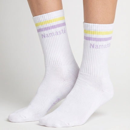Socken mit Yoga-Motiv in 2 Varianten: Inhale Exhale | Namasté