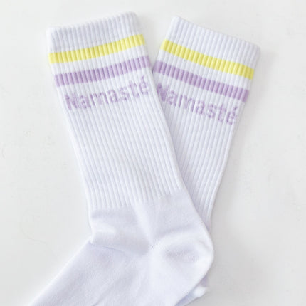Socken mit Yoga-Motiv in 2 Varianten: Inhale Exhale | Namasté