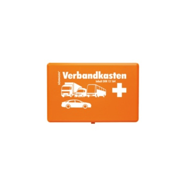 Söhngen KFZ-Verbandkasten Orange mit Füllung | Packung (1 Stück)