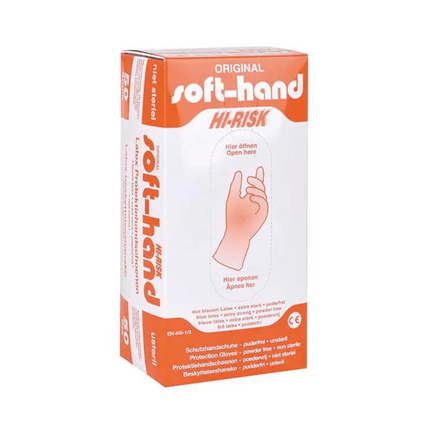 Soft-Hand HI-RISK Latexhandschuhe - 50 Stück