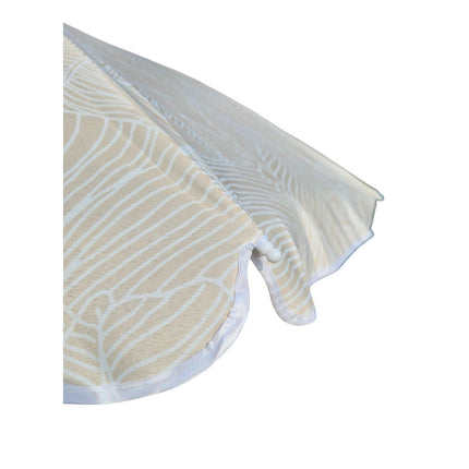 Sonnenschirm Strandschirm Balkonschirm grün creme braun 160 cm UV Schutz 30+