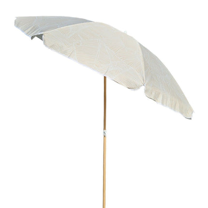 Sonnenschirm Strandschirm Balkonschirm grün creme braun 160 cm UV Schutz 30+