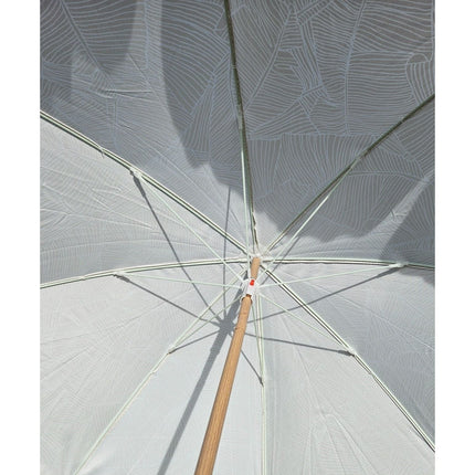 Sonnenschirm Strandschirm Balkonschirm grün creme braun 160 cm UV Schutz 30+