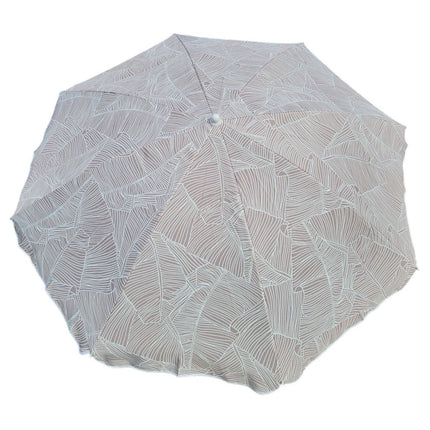 Sonnenschirm Strandschirm Balkonschirm grün creme braun 160 cm UV Schutz 30+