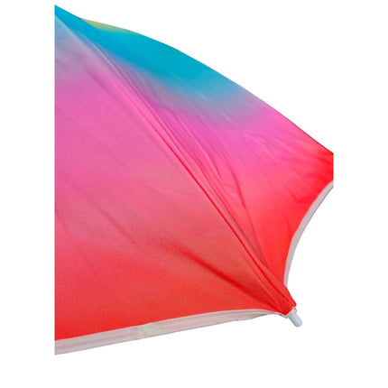 Sonnenschirm Strandschirm Balkonschirm UV Schutz 50+ gelb rot 155 cm bunt