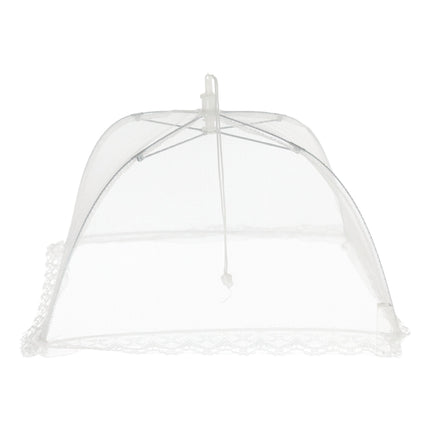 Speisehaube Abdeckhaube Fliegenhaube weiß 2er Set 30x30 cm Zusammenfaltbar