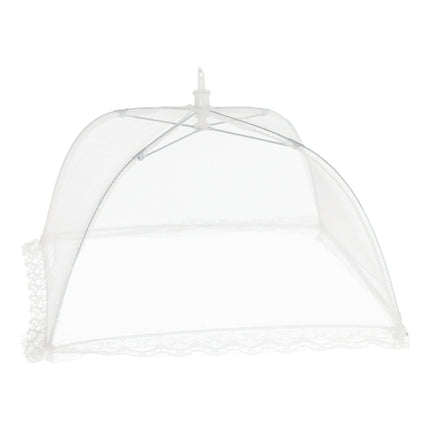 Speisehaube Abdeckhaube Fliegenhaube weiß 2er Set 30x30 cm Zusammenfaltbar