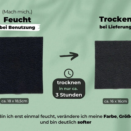 Geschenkset schwedische Spüllappen Schwarz (2x)