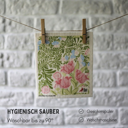 3x Art Spültücher waschbar - Original William Morris Bower