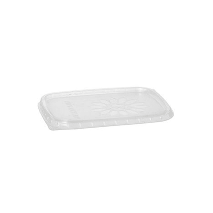 Starpak Deckel für Verpackungsbecher PP eckig 8,1 x 10,8 cm transparent | Folie (100 Stück)