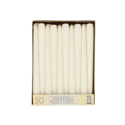 Starpak 50 Leuchterkerzen Ø 2,2 cm · 25 cm