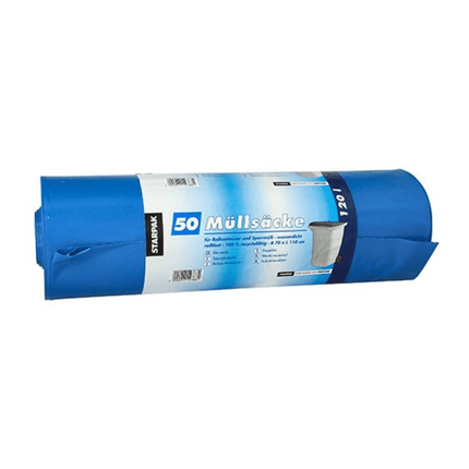 Starpak 50 Müllsäcke, LDPE 120 l 110 cm x 70 cm