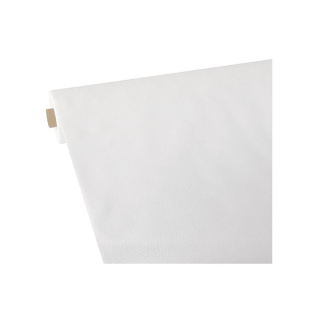Starpak Vlies Tischdecke weiss "soft selection plus" 25 x 1,18 m | Schrumpffolie (1 Rolle)
