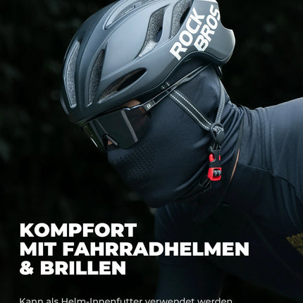 Sturmhaube Balaclava, Atmungsaktive Skimaske Schwarz-Grau