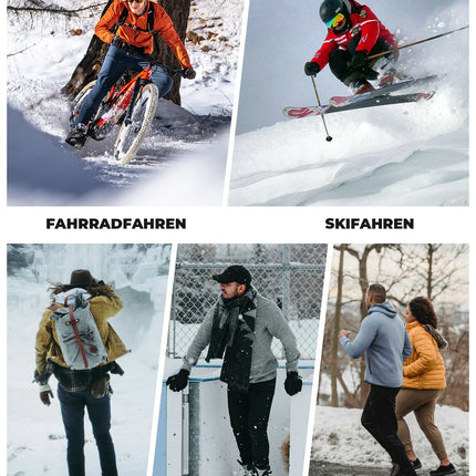 Sturmhaube Balaclava, Atmungsaktive Skimaske Schwarz-Grau
