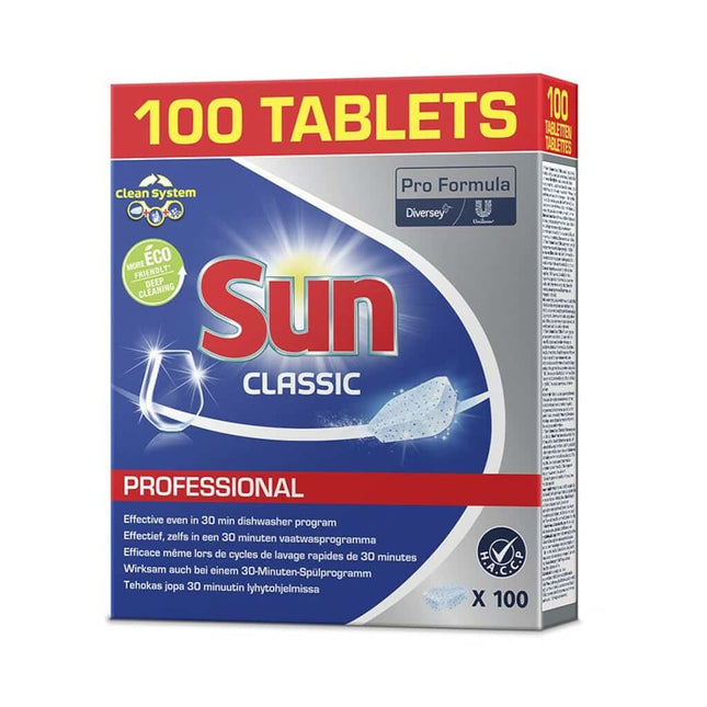 SUN Professional Classic Tabs, Reinigertabs für die Spülmaschine