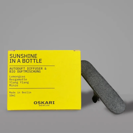 Oskari - Autoduft Set „Sunshine in a Bottle“ – Sonnige Frische für gute Laune unterwegs