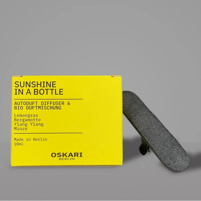 Oskari - Autoduft Set „Sunshine in a Bottle“ – Sonnige Frische für gute Laune unterwegs