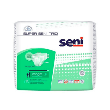 Super Seni Trio Inkontinenzhosen, Größe S-XL - 10 Stück