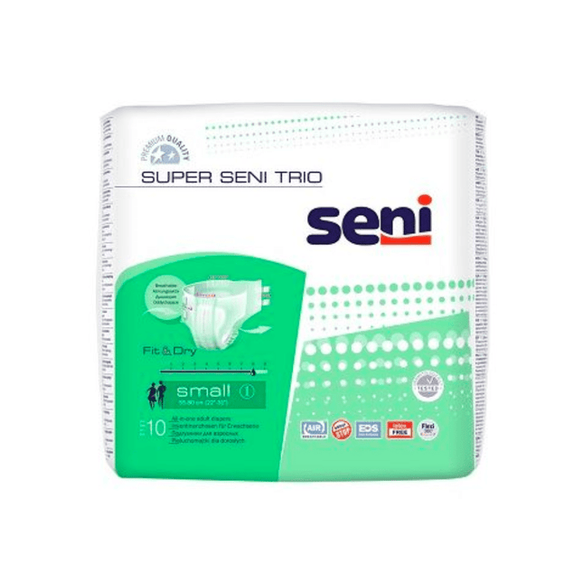 Super Seni Trio Inkontinenzhosen, Größe S-XL - 10 Stück