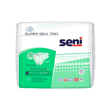 Super Seni Trio Inkontinenzhosen, Größe S-XL - 10 Stück