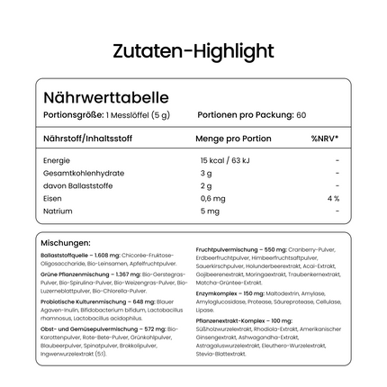 Green Superfood Mix Powder