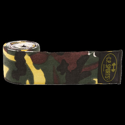 Profi Kniebandagen - Camouflage Grün - Länge 150cm C.P. Sports - T23
