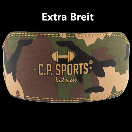 Gewichthebergürtel - Camouflage Grün - C.P. Sports - T4-9+11