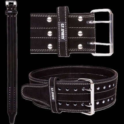 Powerlifting Gürtel Gewichthebegürtel - Leder - Schwarz - T-8 C.P. sports