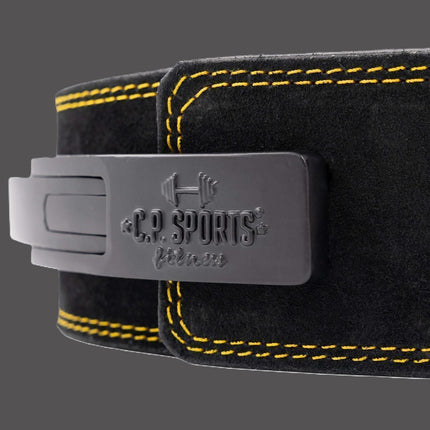 Powerschnalle aus Metall für Gewichthebegürtel mit C.P. SPORTS 3D-Logo - T9/Buckle