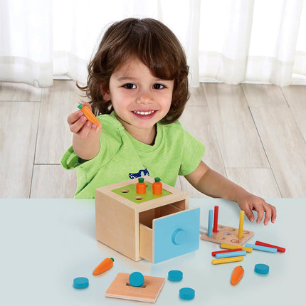 Montessori Educational Box, 13-18 Monate, 6-in-1, Lernspielzeug für Kleinkinder