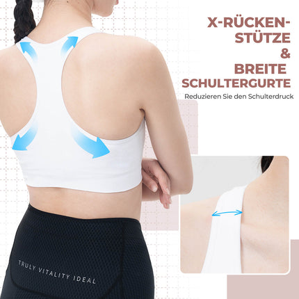 TVI Damen Ärmelloses Radtrikot Fahrradweste Sommer Integrierter BH-Einsatz Atmungsaktiv