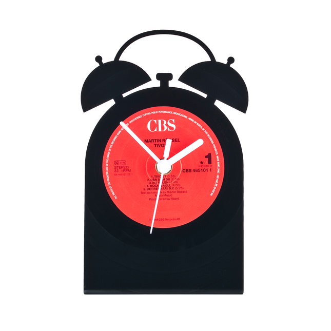 Schallplattentischuhr Wecker