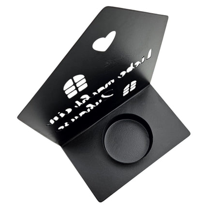 Teelichthalter Haus schwarz 2er Set Kerzenhalter Metall Zuhause Sprüche