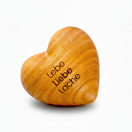 Thankgoods Holzherz Lebe, Liebe, Lache