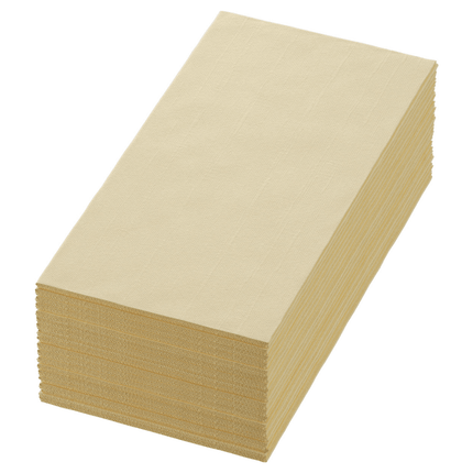 Zellt Servietten 40x40 cm, 3-lagig, creme - Hochwertige Tischdeko | Packung (250 Servietten)