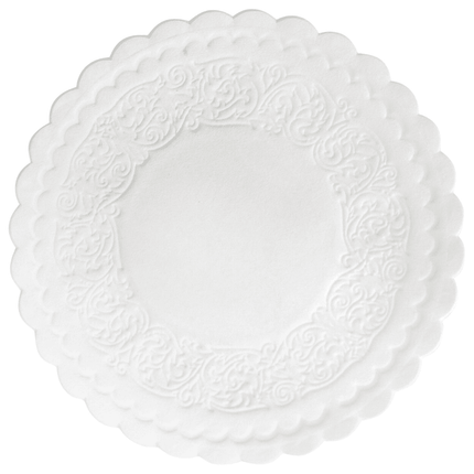 Glasuntersetzer 9 cm, 8 Stück, weiß - rutschfest und stilvoll | Packung (500 Stück)