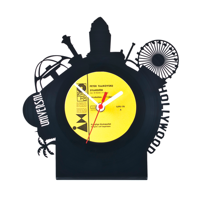 Schallplattentischuhr Los Angeles