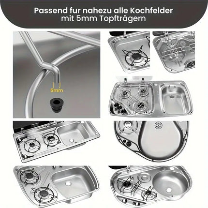 16x Gummitüllen für Gasherd Gummistopfen fürs Wohnmobil, Wohnwagen, Van, Camper
