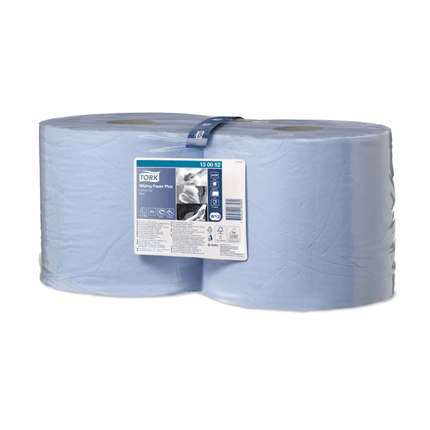 Tork 130052 Starke Mehrzweck-Papierwischtücher Premium W1+W2 2-lagig | Karton (2 Rollen)