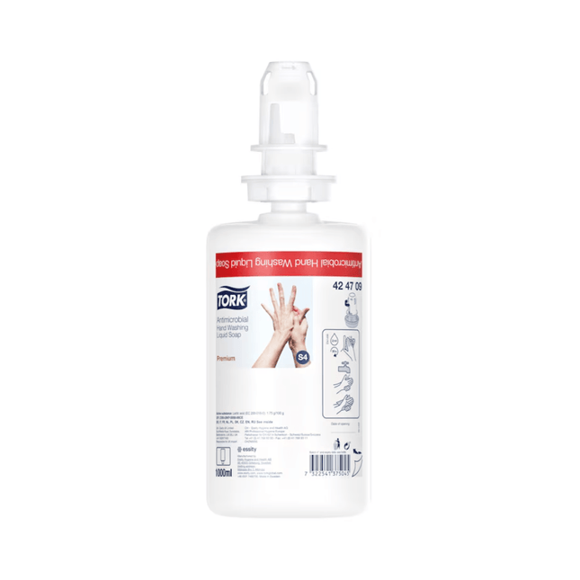 Tork 424709 Antimikrobielle Flüssigseife 1000 ml | Karton (6 Flaschen)