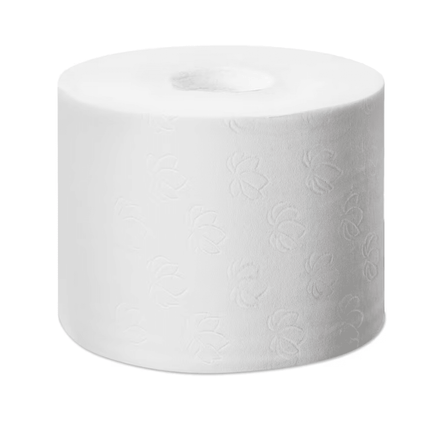 Tork 472139 Optiserve extra weiches hülsenloses Midi Toilettenpapier Premium T7 3-lagig | Karton (18 Rollen)