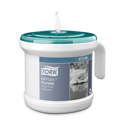 Tork 473186 Tragbarer Reflex™ Einzelblatt Innenabrollungsspender M4 | Karton (1 Packung)