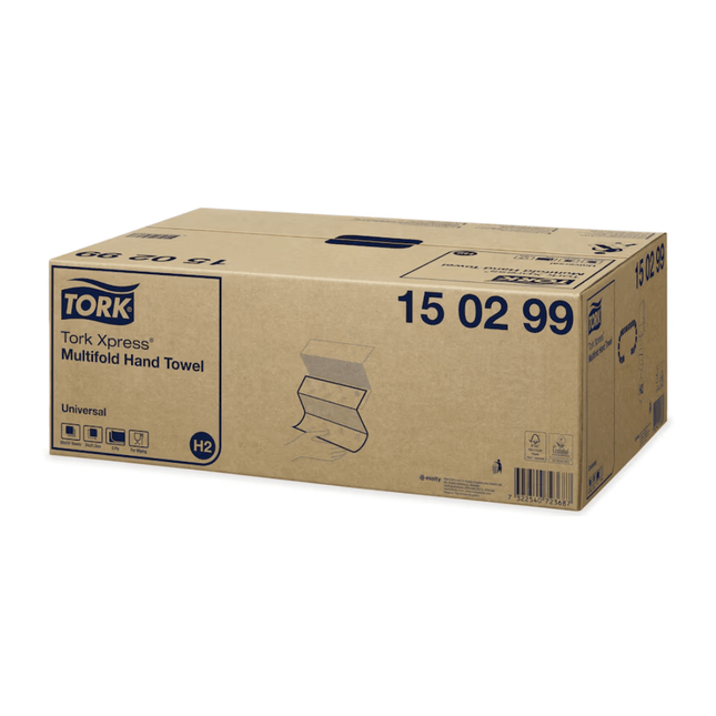 Auslaufartikel: Tork Xpress® 150299 Multifold-Handtücher Universal H2 2-lagig 23,4cm | Karton (20 Packungen)