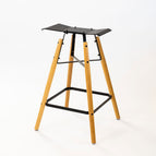 Schwarz Feinstruktur / 75cm Sitzhöhe