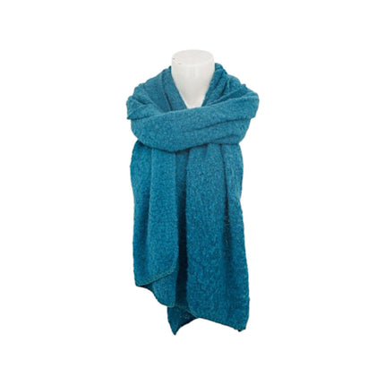 Winter Damen Schal Trapez » Bouclé Damenschal 200x40 cm » Winterschal Trapezschal » Alpaca Touch-Feeling | weich & flauschig