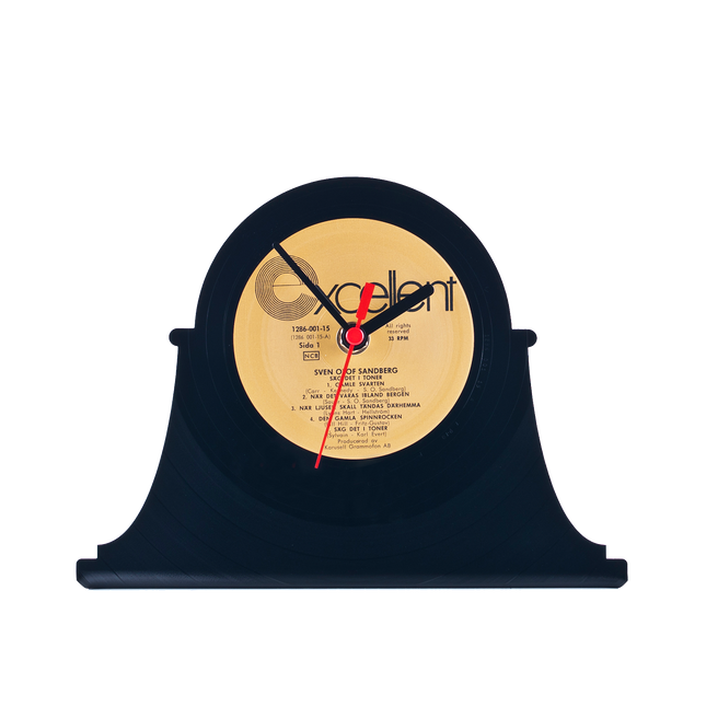 Schallplattentischuhr Retro #1