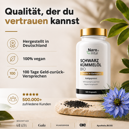 Bio Schwarzkümmelöl Kapseln
